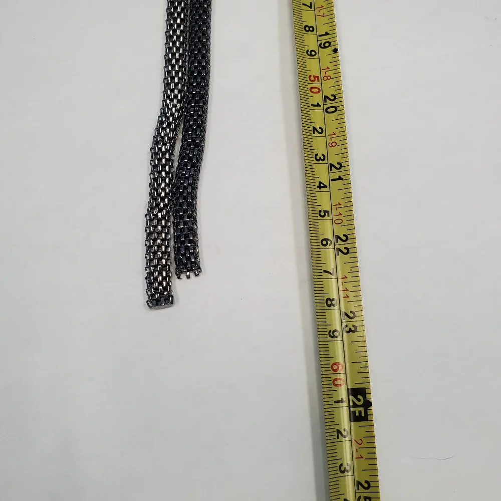 Vintage Mesh Metal Chain Mail Knot Necklace - Picture 5 of 6